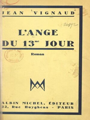 cover image of L'ange du 13e jour